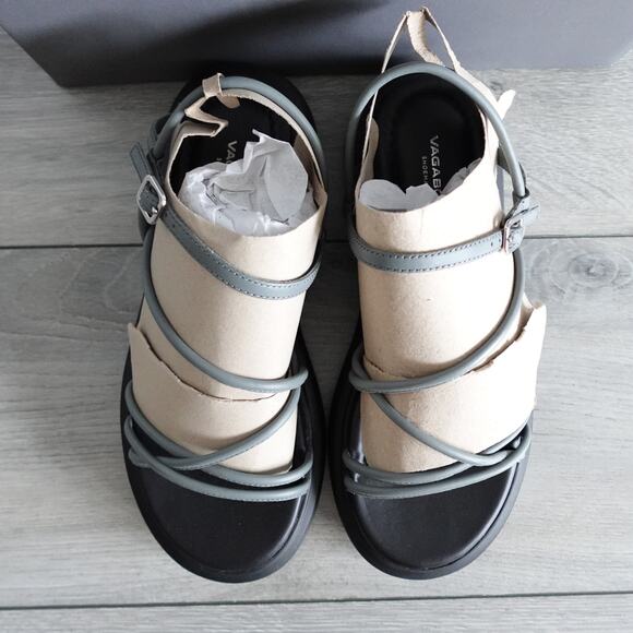 Vagabond Blenda Strappy Platform Sandals Ash Blue size 38 - Picture 6 of 13